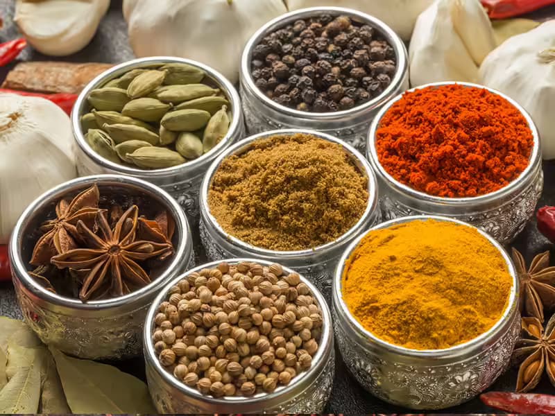 Indian spices supplied by Al Ruby Trading